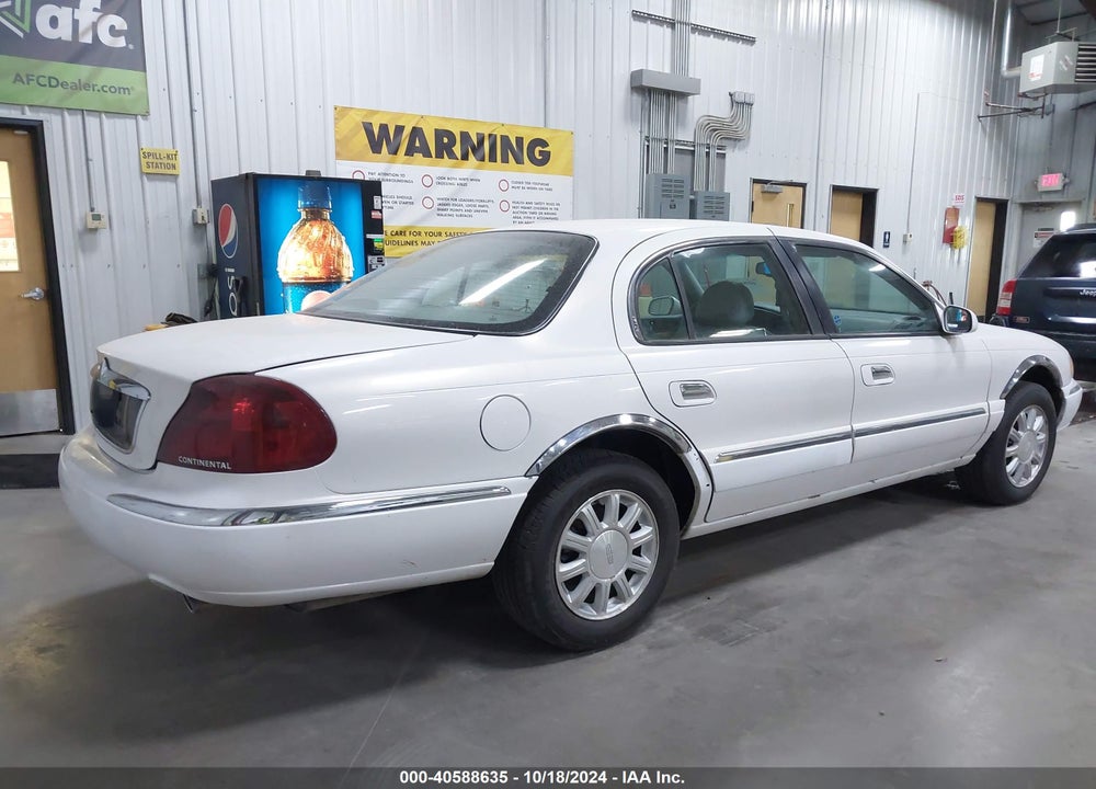 2001 LINCOLN CONTINENTAL VIN: 1LNHM97V91Y654314