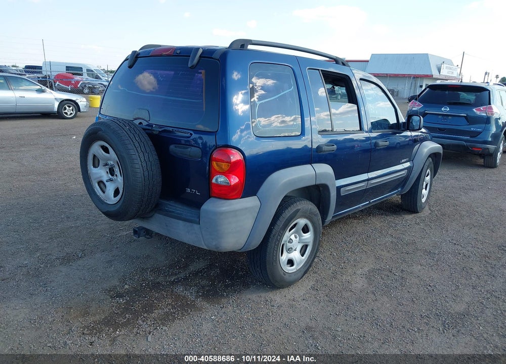 2004 JEEP LIBERTY SPORT VIN: 1J4GK48K54W228370