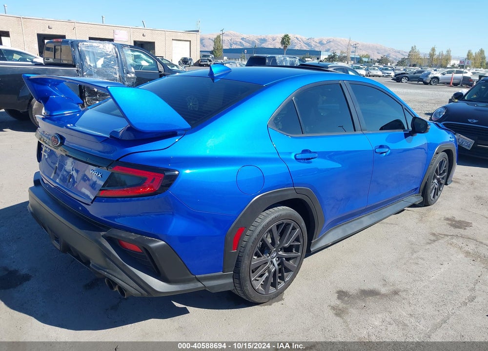 2022 SUBARU WRX LIMITED VIN: JF1VBAN62N8005363