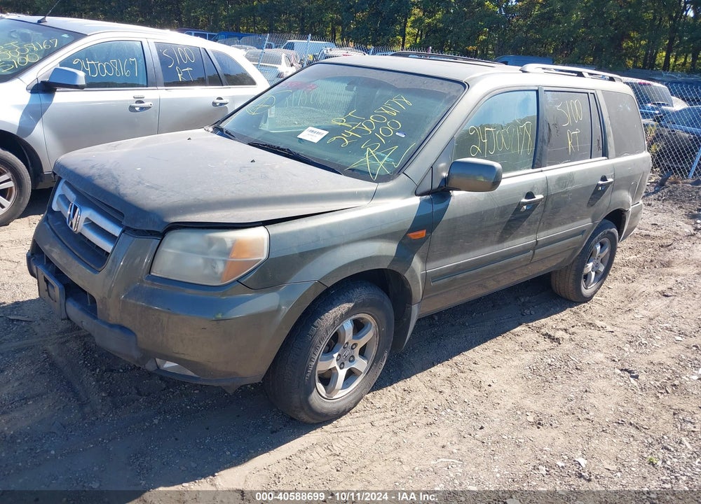 2006 HONDA PILOT EX-L VIN: 2HKYF18566H504202