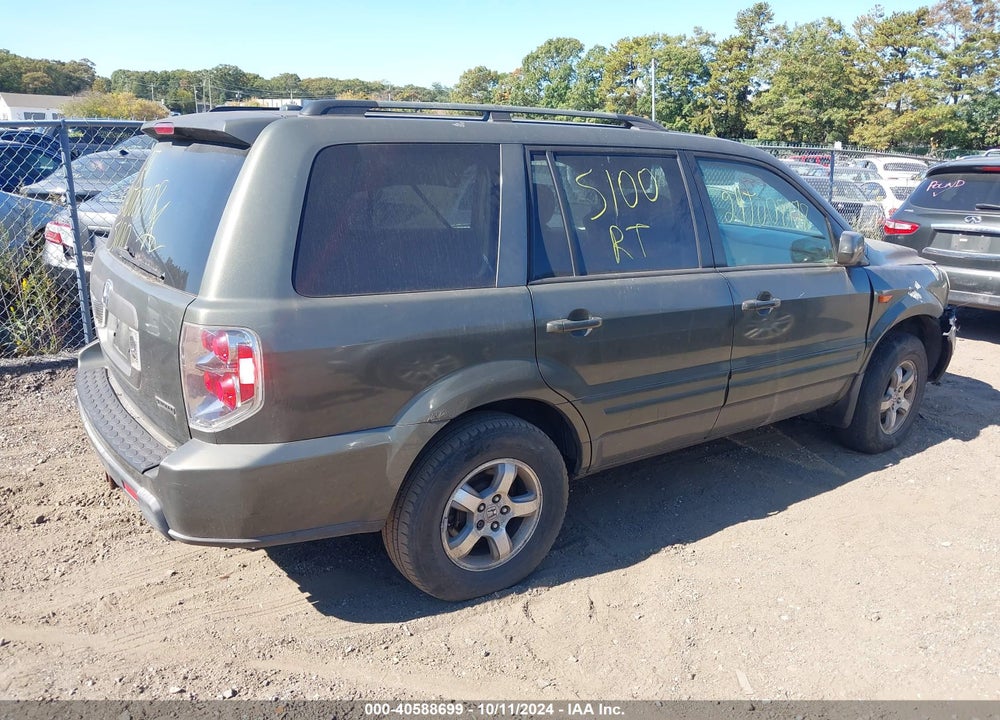 2006 HONDA PILOT EX-L VIN: 2HKYF18566H504202
