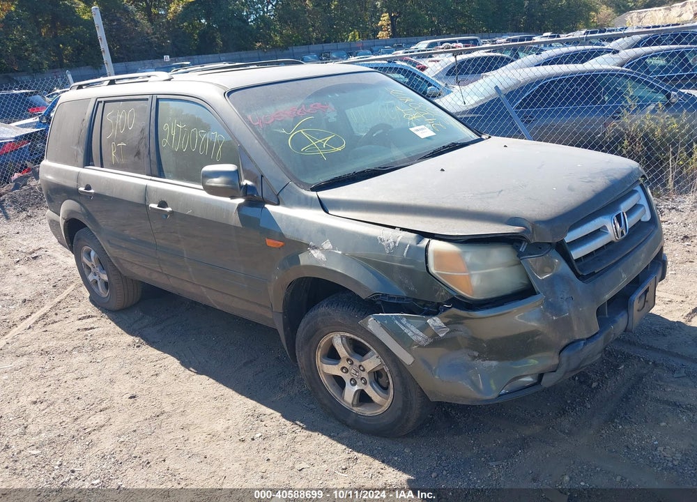2006 HONDA PILOT EX-L VIN: 2HKYF18566H504202