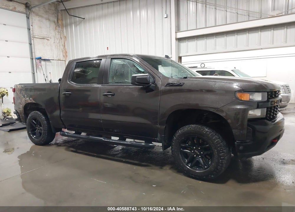 2021 CHEVROLET SILVERADO 1500 4WD SHORT BED CUSTOM TRAIL BOSS VIN: 3GCPYCEF3MG324003