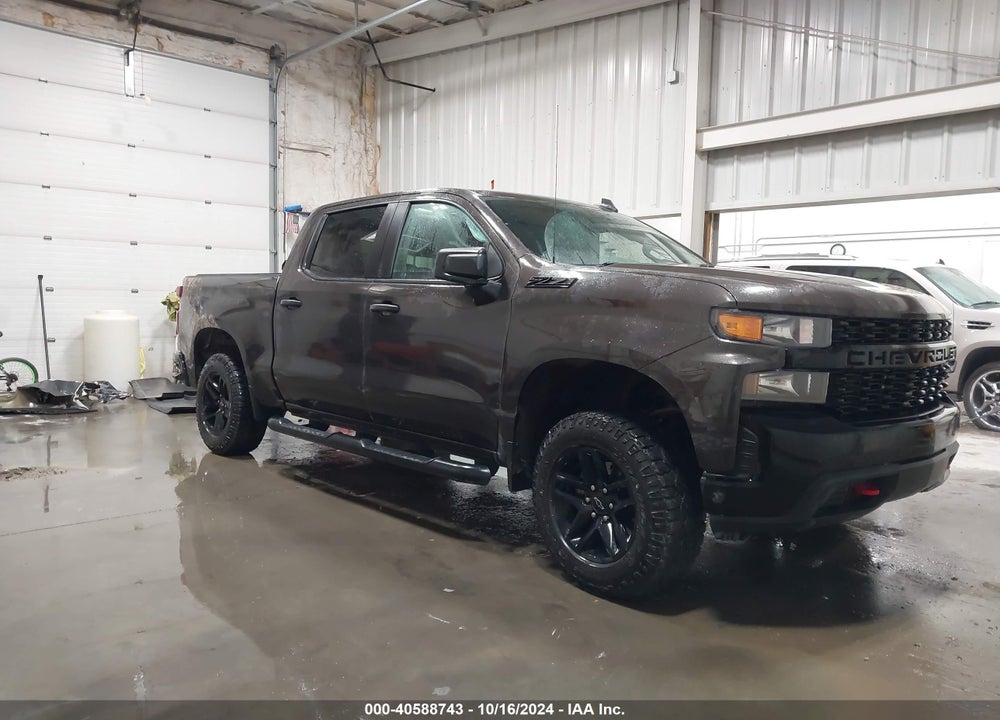 2021 CHEVROLET SILVERADO 1500 4WD SHORT BED CUSTOM TRAIL BOSS VIN: 3GCPYCEF3MG324003