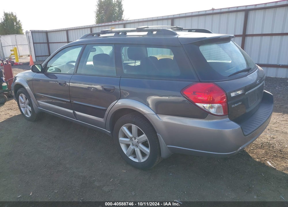 2009 SUBARU OUTBACK 2.5I VIN: 4S4BP61C796326271