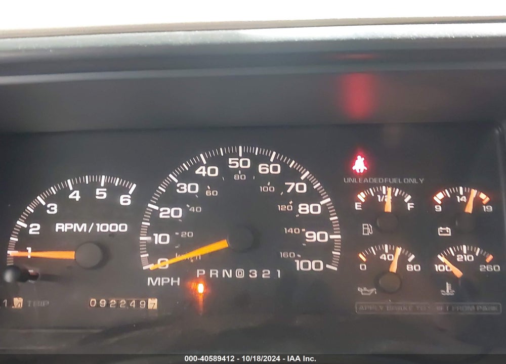1997 CHEVROLET TAHOE LS VIN: 1GNEK13R2VJ429360