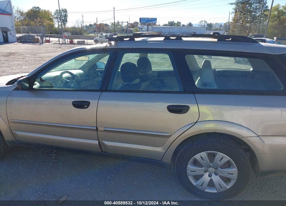 2008 SUBARU OUTBACK VIN: 4S4BP60C186355250