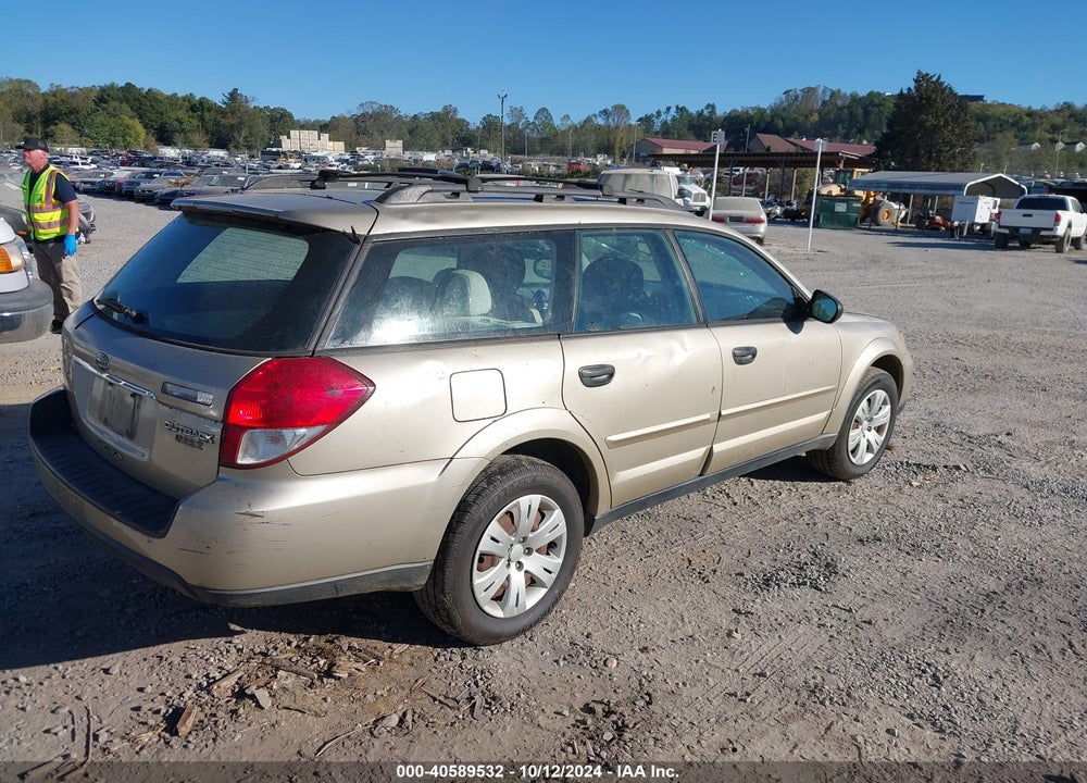 2008 SUBARU OUTBACK VIN: 4S4BP60C186355250