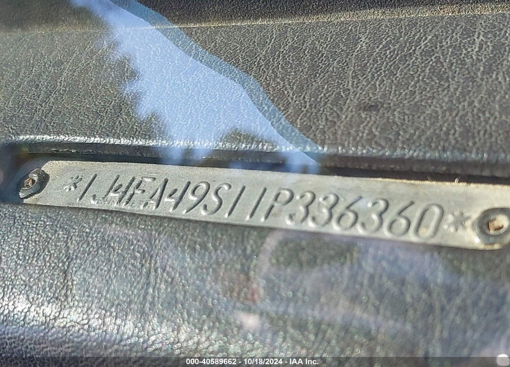 2001 JEEP WRANGLER SPORT VIN: 1J4FA49S11P336360