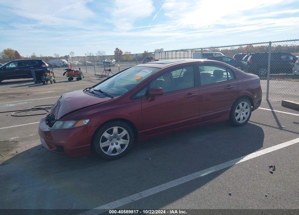 2009 HONDA CIVIC LX VIN: 2HGFA16579H348565