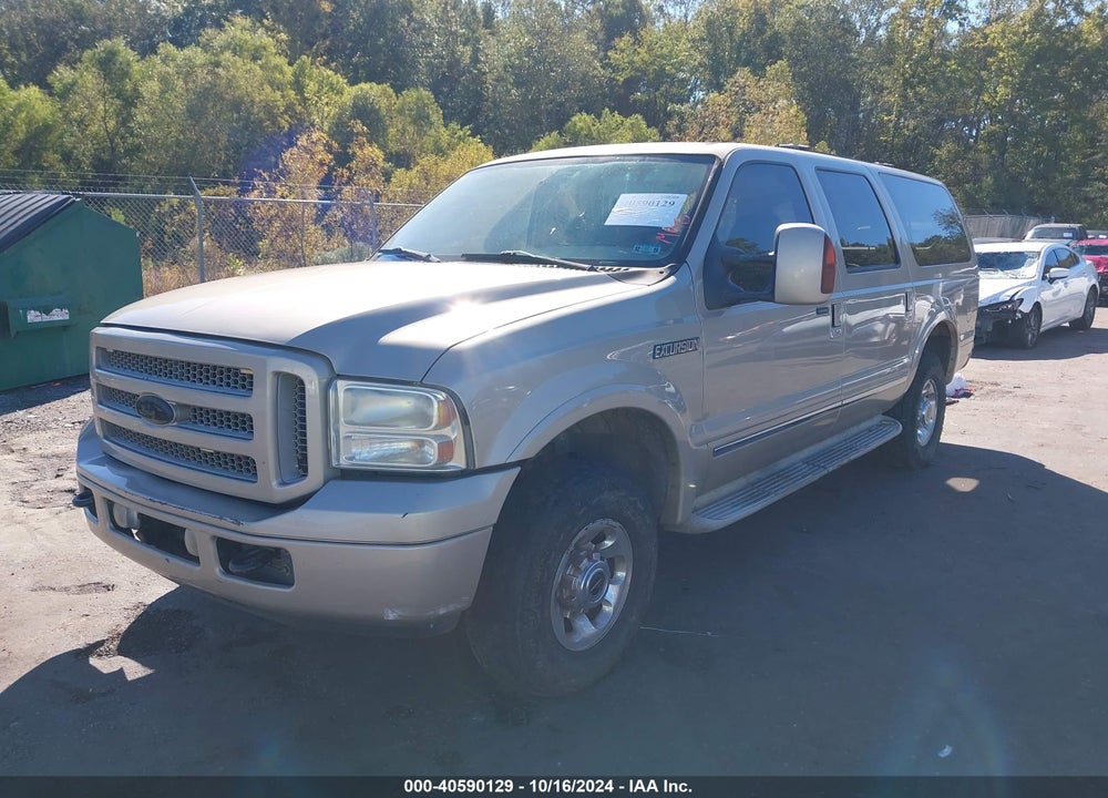2005 FORD EXCURSION LIMITED VIN: 1FMNU43S25ED44952