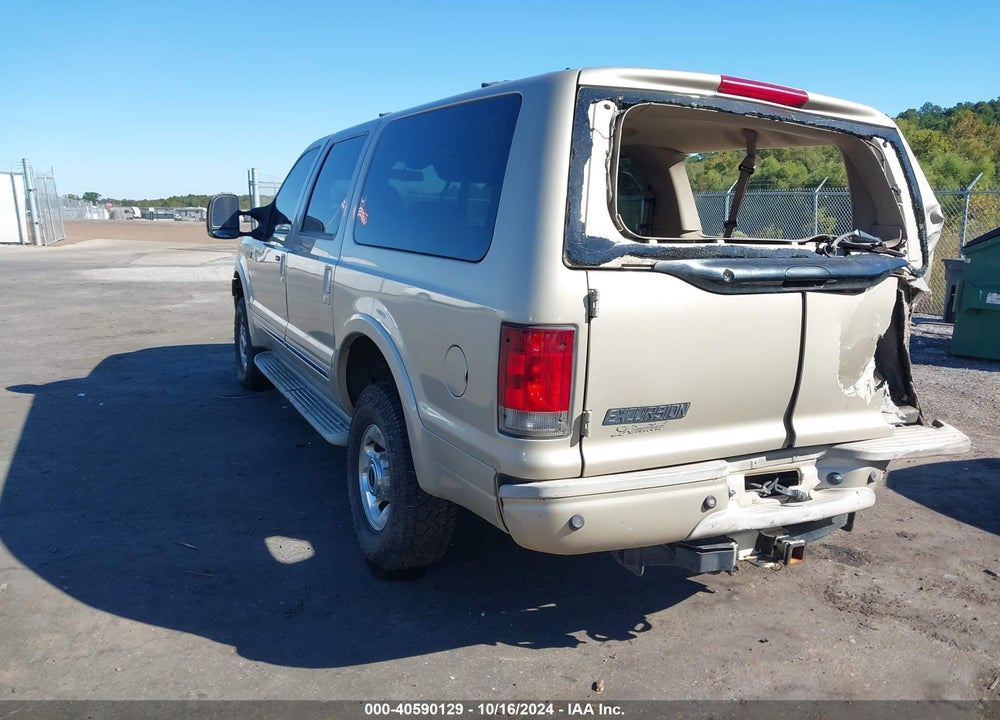 2005 FORD EXCURSION LIMITED VIN: 1FMNU43S25ED44952