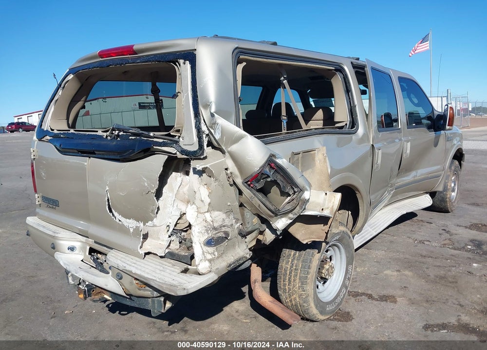 2005 FORD EXCURSION LIMITED VIN: 1FMNU43S25ED44952