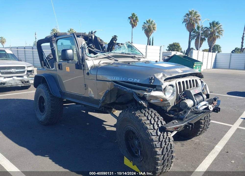2003 JEEP WRANGLER RUBICON VIN: 1J4FA69S93P321507