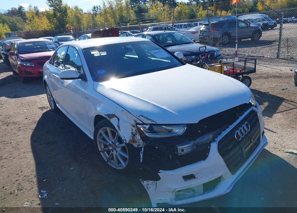 2014 AUDI A4 2.0T PREMIUM VIN: WAUFFAFL8EN022125