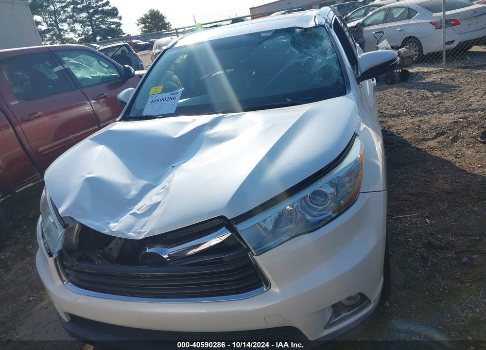 2014 TOYOTA HIGHLANDER LIMITED V6 VIN: 5TDYKRFH5ES031327