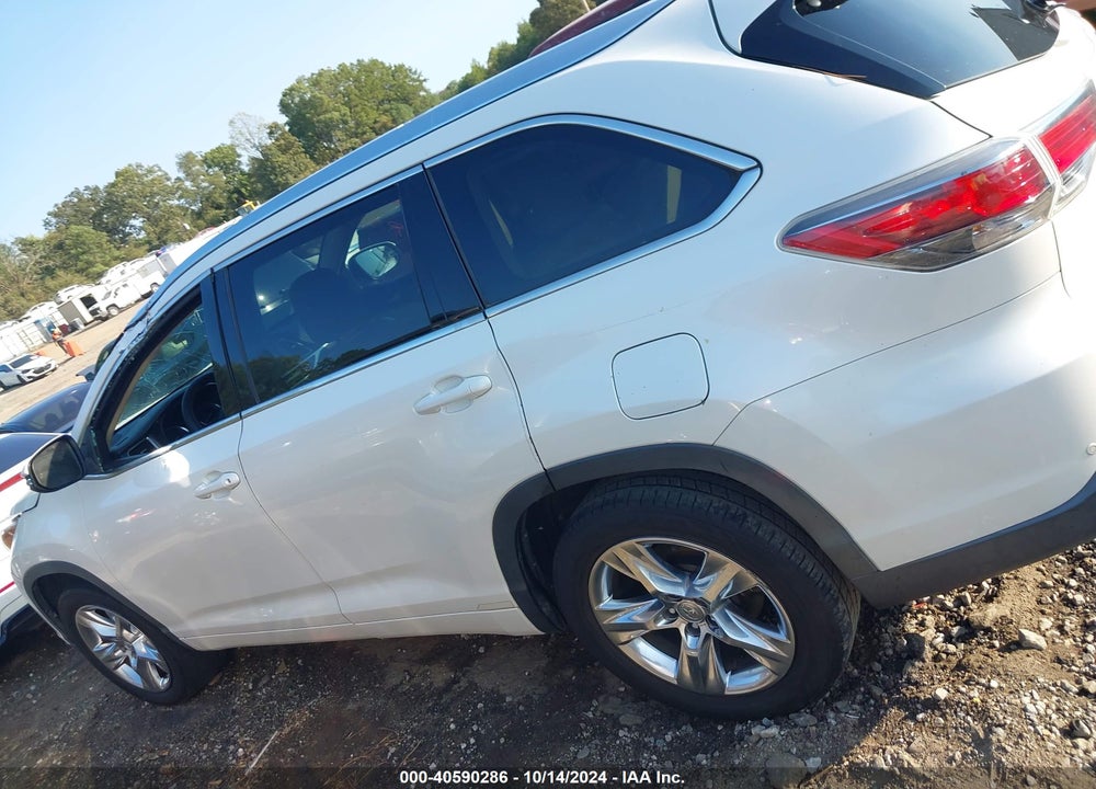 2014 TOYOTA HIGHLANDER LIMITED V6 VIN: 5TDYKRFH5ES031327