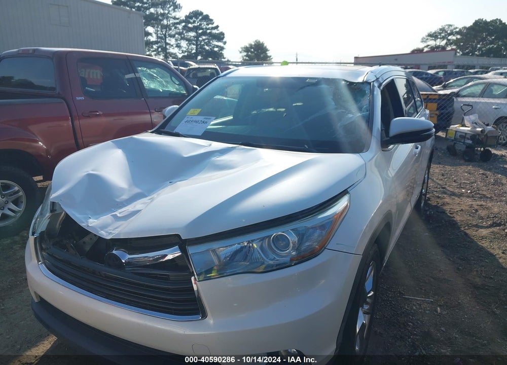 2014 TOYOTA HIGHLANDER LIMITED V6 VIN: 5TDYKRFH5ES031327