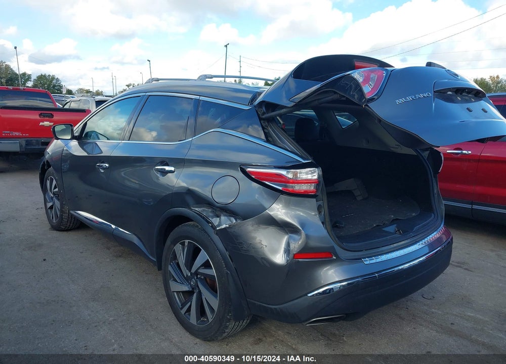 2017 NISSAN MURANO PLATINUM VIN: 5N1AZ2MH4HN116513
