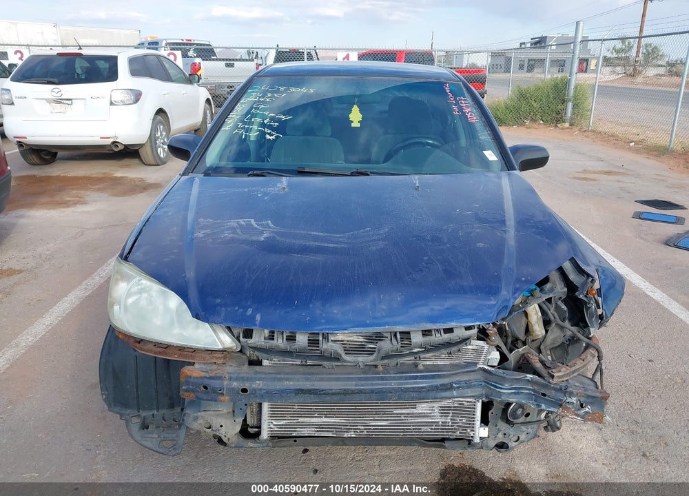 2005 HONDA CIVIC LX VIN: 2HGES16545H536334