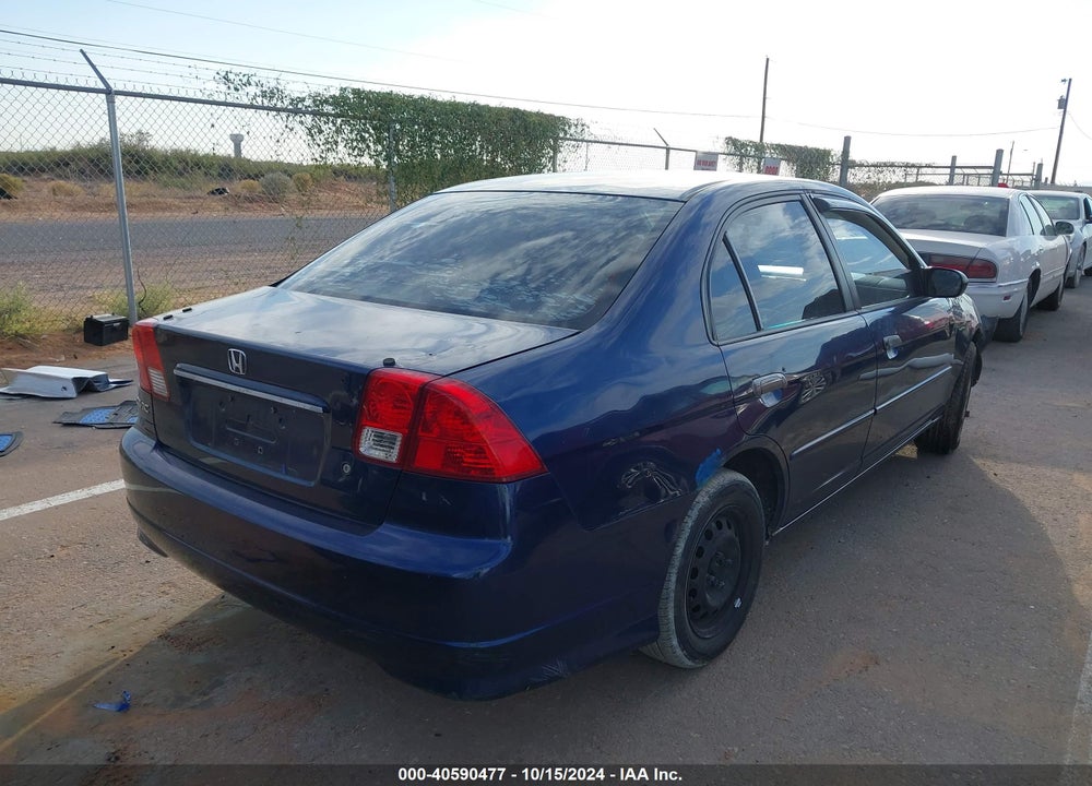 2005 HONDA CIVIC LX VIN: 2HGES16545H536334