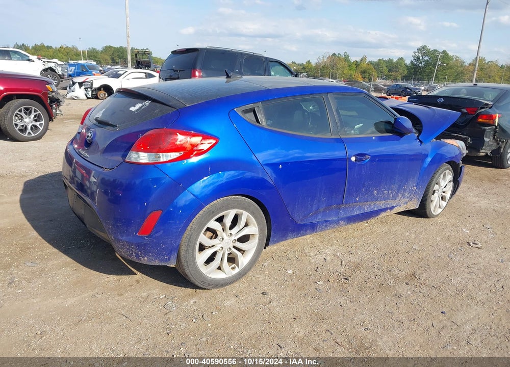 2013 HYUNDAI VELOSTER BASE W/BLACK VIN: KMHTC6AD5DU117978