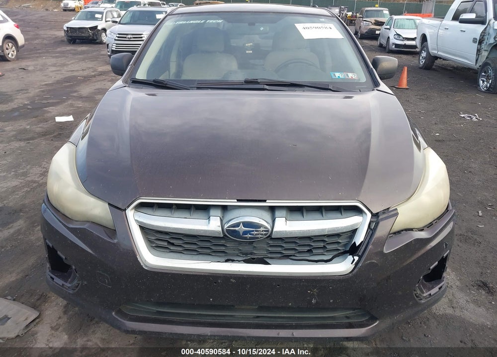 2012 SUBARU IMPREZA 2.0I VIN: JF1GJAA61CH014506