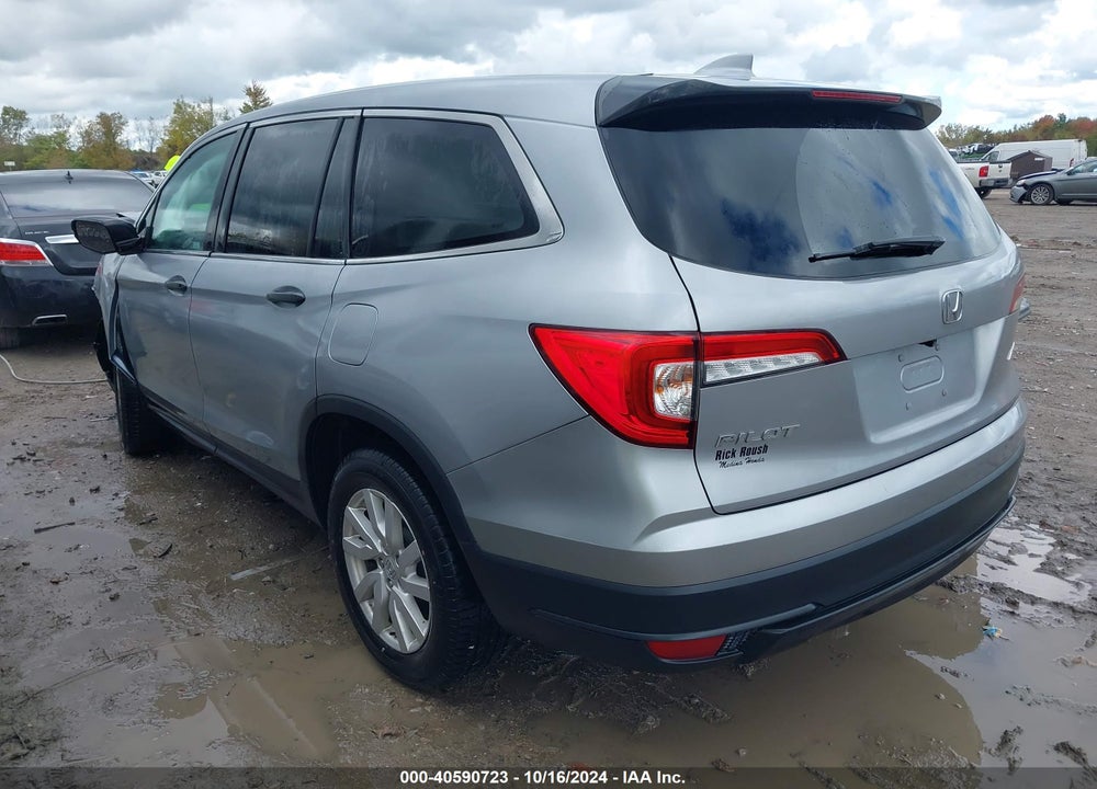 2019 HONDA PILOT LX VIN: 5FNYF6H17KB093282