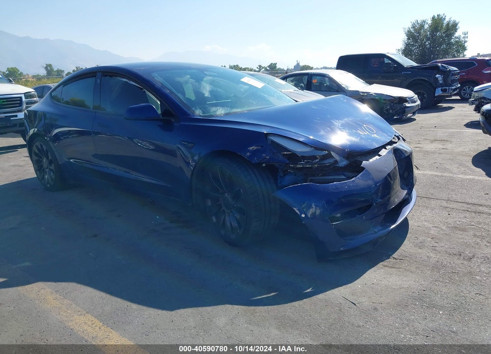 2021 TESLA MODEL 3 PERFORMANCE DUAL MOTOR ALL-WHEEL DRIVE VIN: 5YJ3E1EC1MF984872