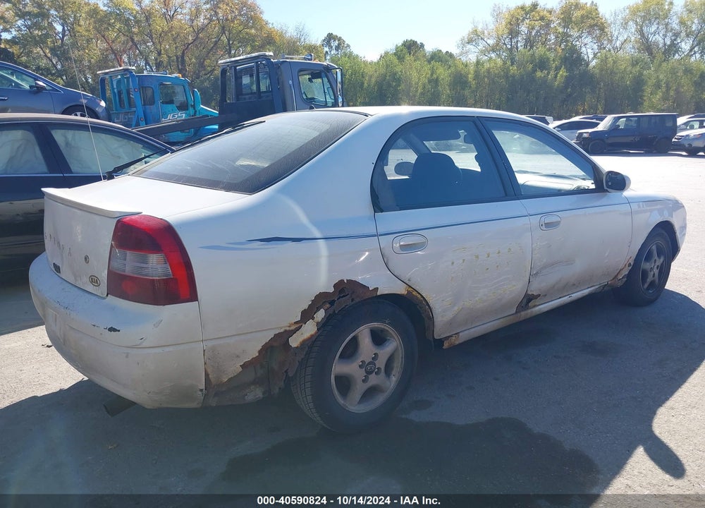 2001 KIA SPECTRA GS/GSX VIN: KNAFB161215014705
