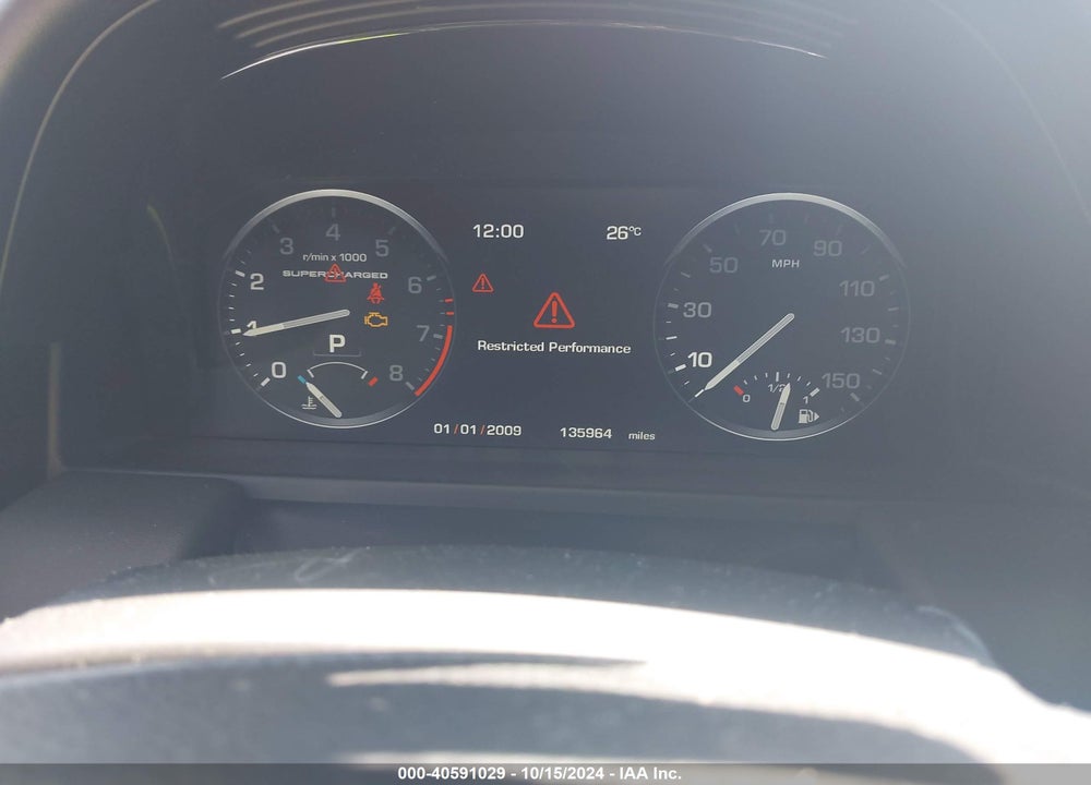 2012 LAND ROVER RANGE ROVER SUPERCHARGED VIN: SALMF1E42CA385201