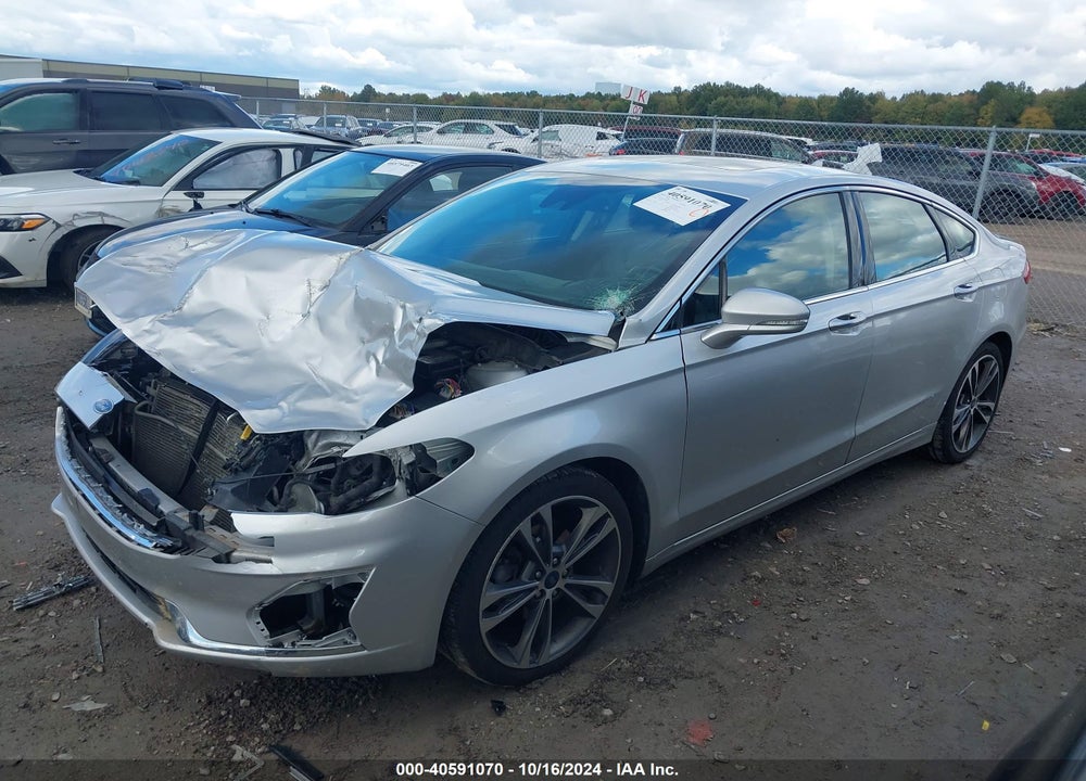 2019 FORD FUSION TITANIUM VIN: 3FA6P0K92KR184920