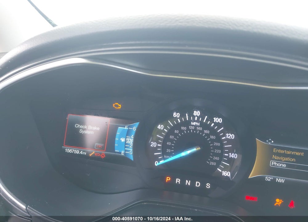 2019 FORD FUSION TITANIUM VIN: 3FA6P0K92KR184920