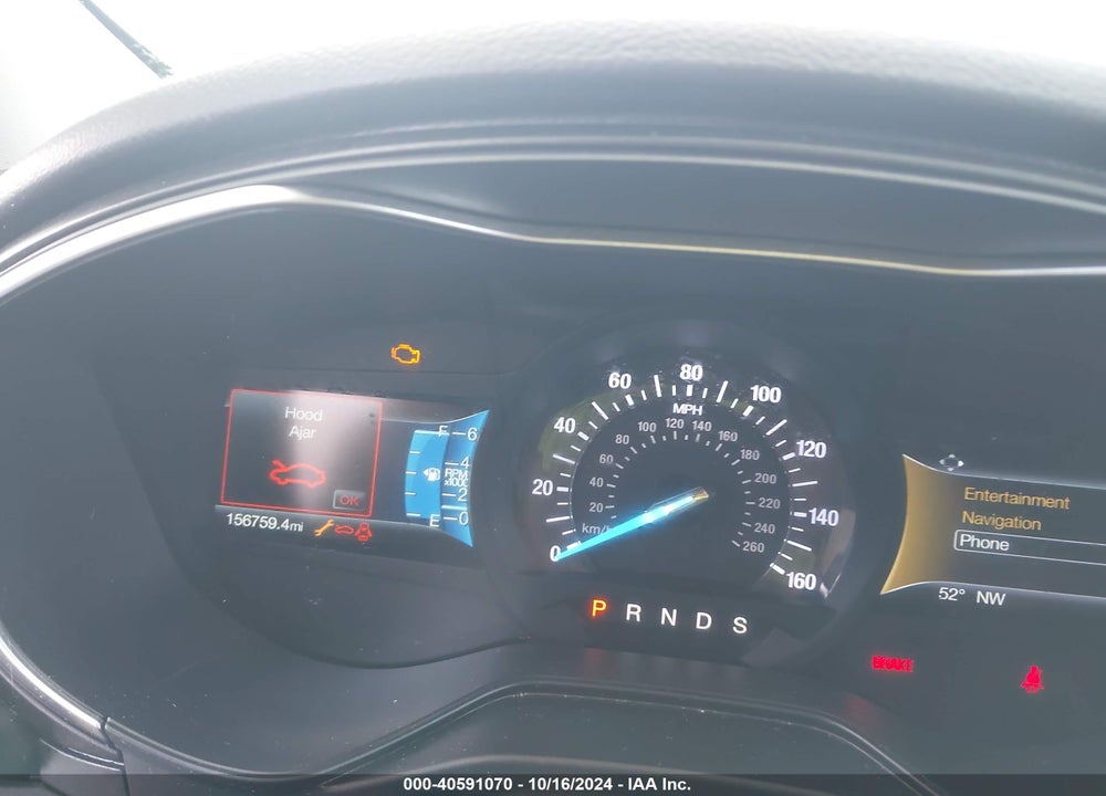 2019 FORD FUSION TITANIUM VIN: 3FA6P0K92KR184920