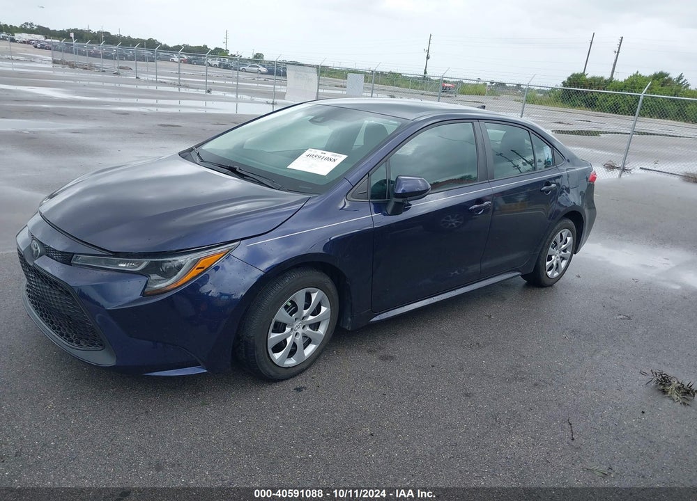 2022 TOYOTA COROLLA LE VIN: 5YFEPMAE7NP385654