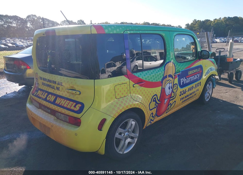 2009 NISSAN CUBE 1.8SL VIN: JN8AZ28R69T128137