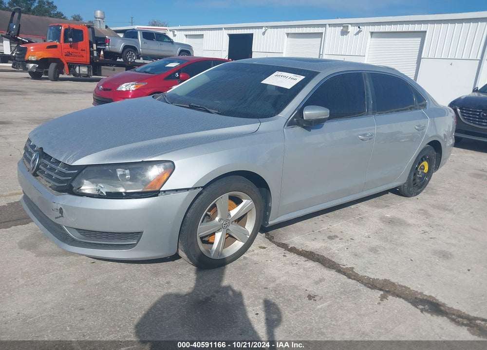 2013 VOLKSWAGEN PASSAT 2.0L TDI SE VIN: 1VWBN7A39DC127780