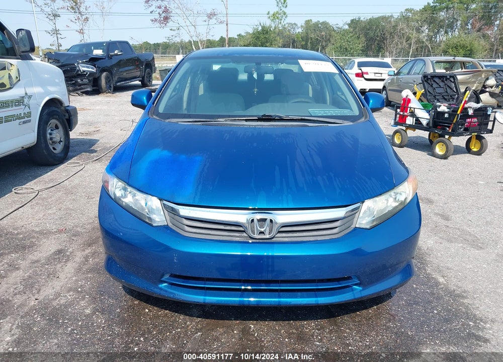 2012 HONDA CIVIC LX VIN: 19XFB2F53CE082093