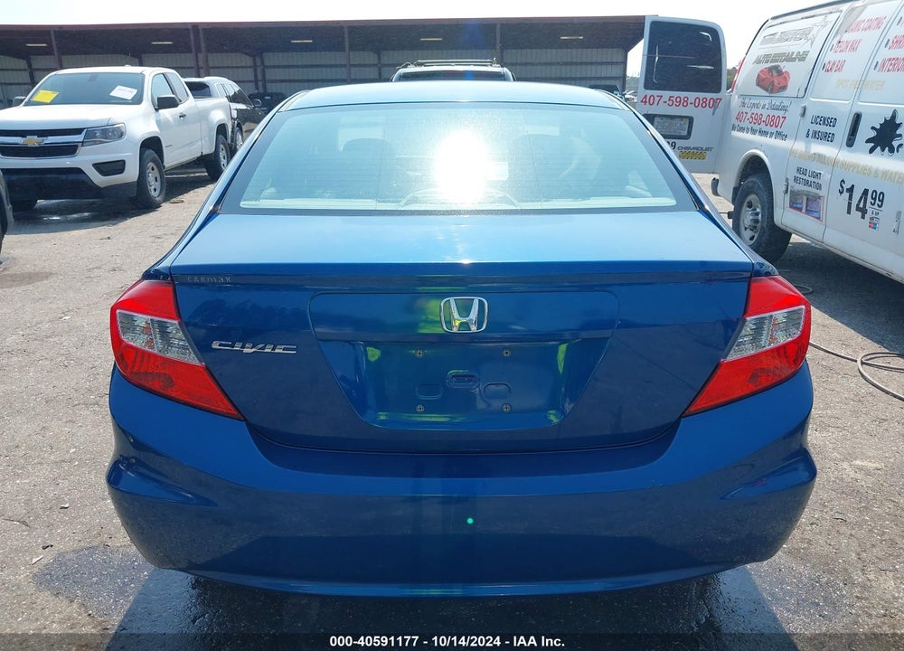 2012 HONDA CIVIC LX VIN: 19XFB2F53CE082093