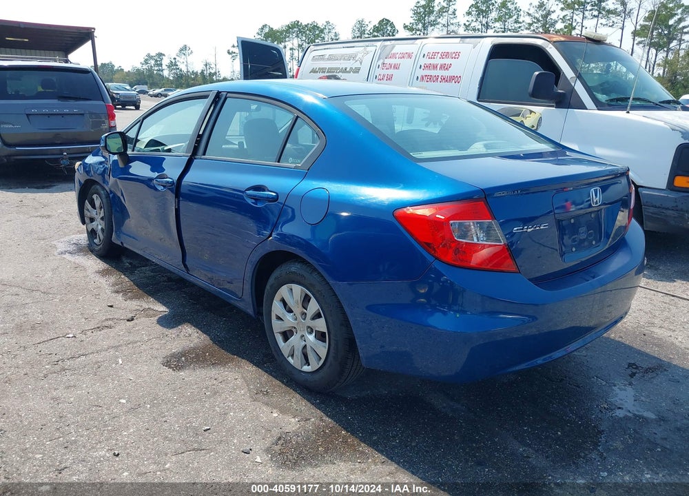 2012 HONDA CIVIC LX VIN: 19XFB2F53CE082093