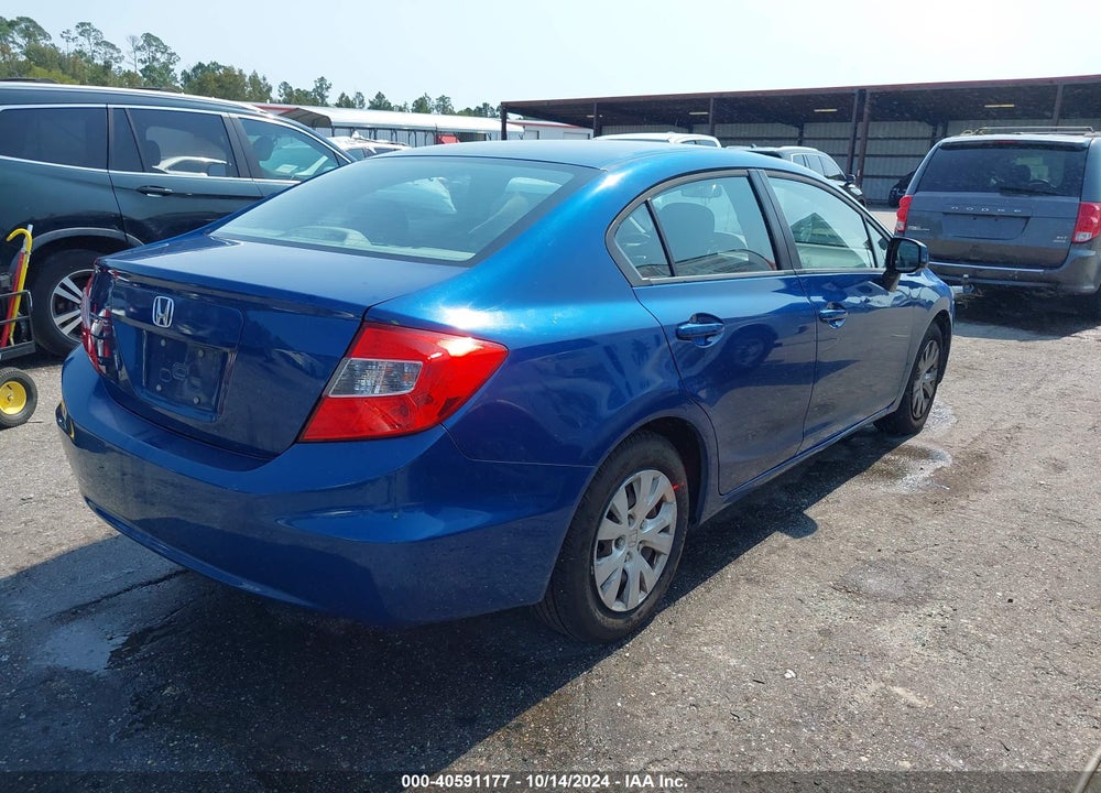 2012 HONDA CIVIC LX VIN: 19XFB2F53CE082093