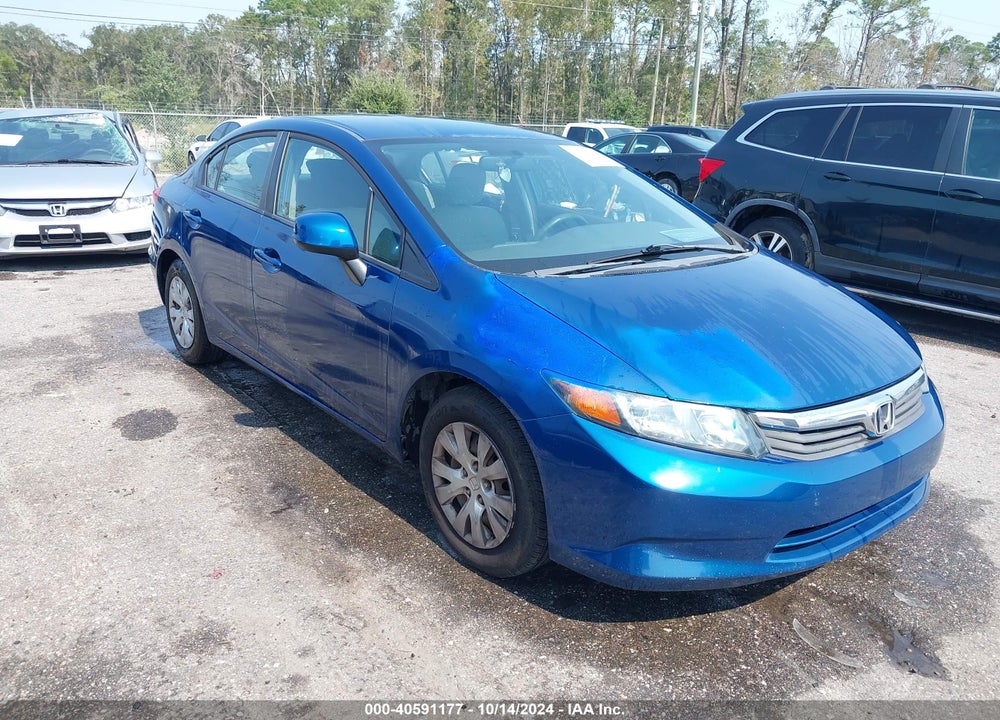 2012 HONDA CIVIC LX VIN: 19XFB2F53CE082093
