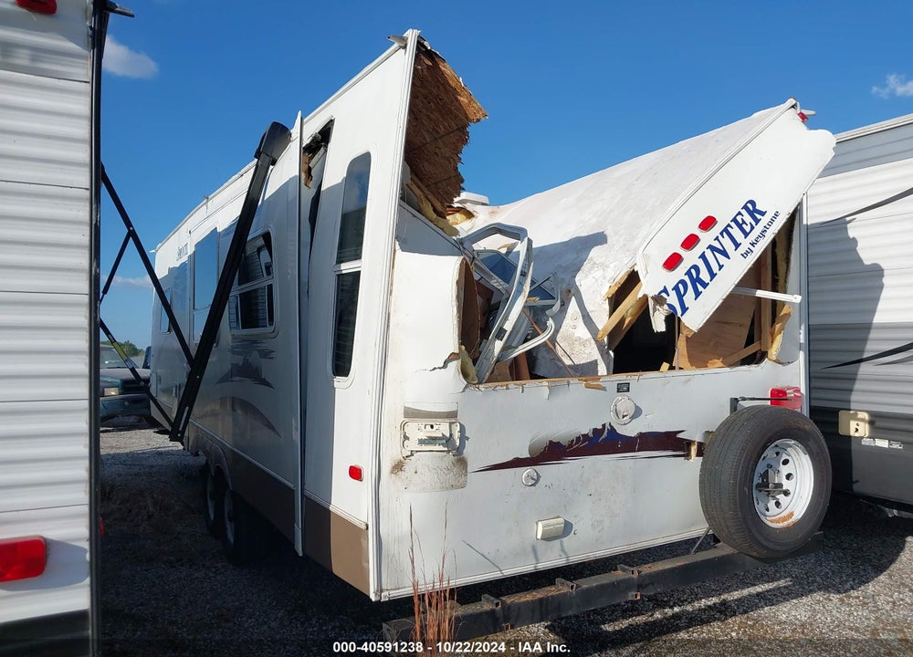 2008 KEYSTONE SPRINTER VIN: 4YDT2722581531566