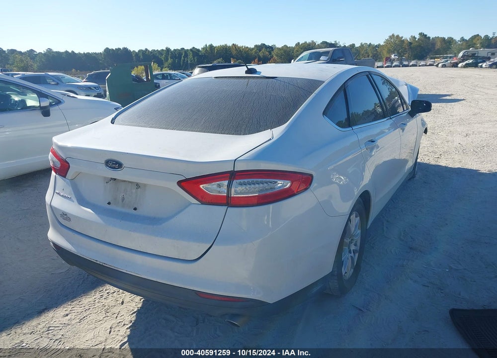 2016 FORD FUSION S VIN: 3FA6P0G72GR333115
