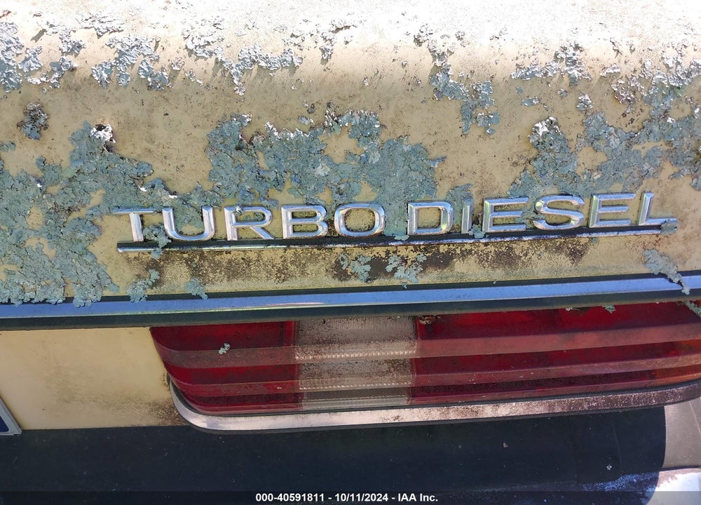 1984 MERCEDES-BENZ 300 DT VIN: WDBAB33A3EA103661