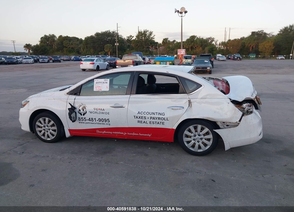 2016 NISSAN SENTRA S VIN: 3N1AB7AP0GY321364
