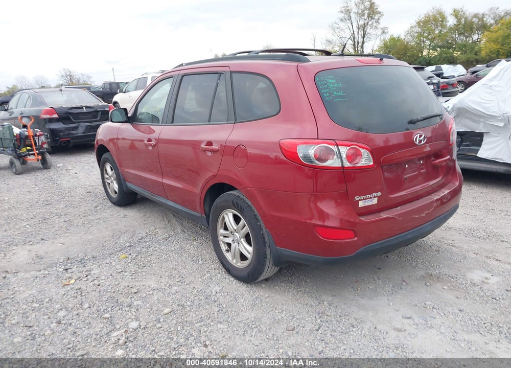 2012 HYUNDAI SANTA FE GLS VIN: 5XYZG3AB6CG133672
