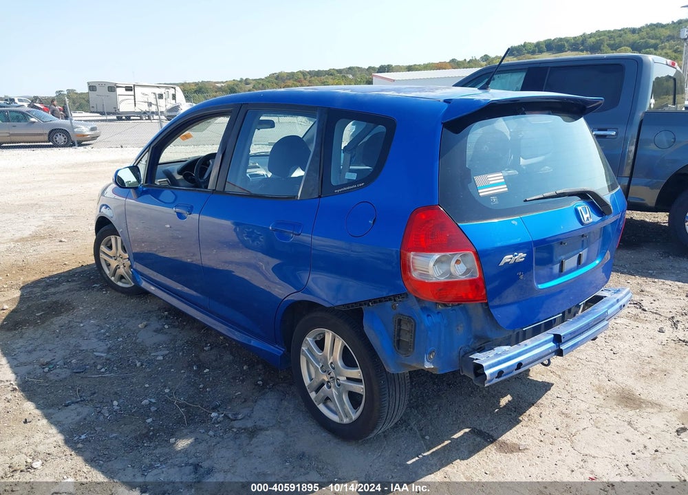 2008 HONDA FIT SPORT VIN: JHMGD38648S025897