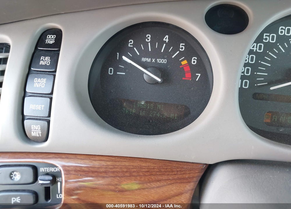 2000 BUICK LESABRE CUSTOM VIN: 1G4HP54K4Y4143914