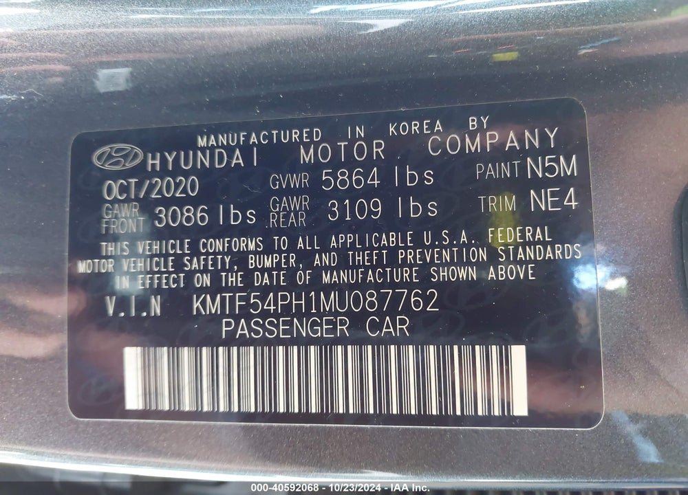 2021 GENESIS G90 5.0 ULTIMATE AWD VIN: KMTF54PH1MU087762
